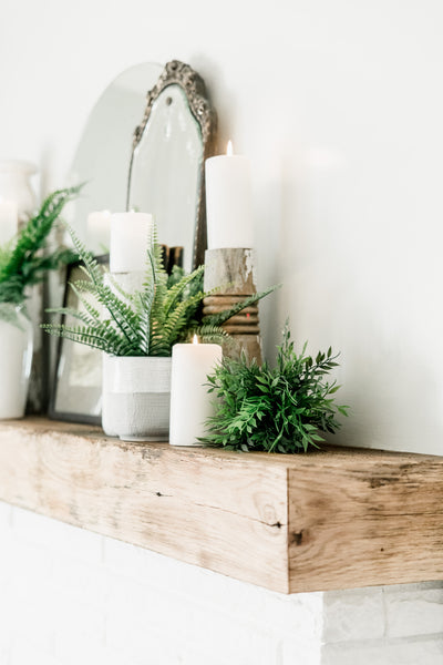 Mom's Fireplace Mantel Makeover