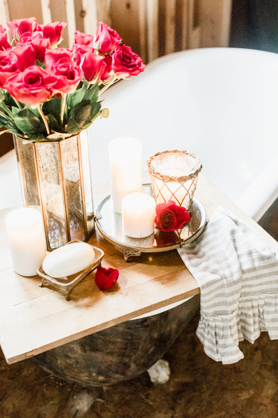 Valentine's Day Clawfoot Tub