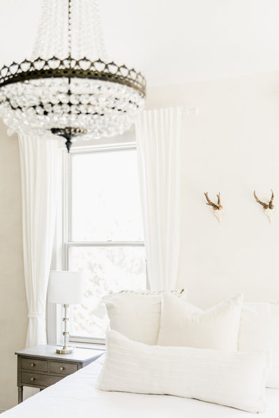 Pleated IKEA Curtains- Master Bedroom