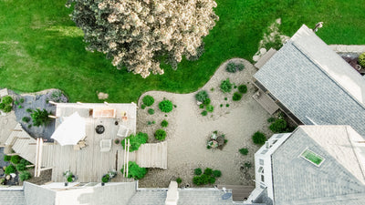 Our Gardens- The Sketched Layout + Aerial Shots