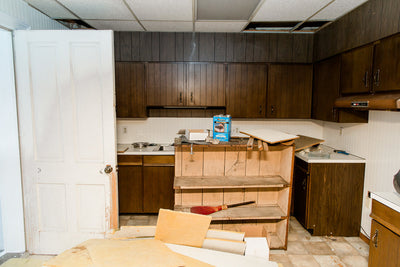 The Flat- Before & After [Kitchen, Living & Dining Room]